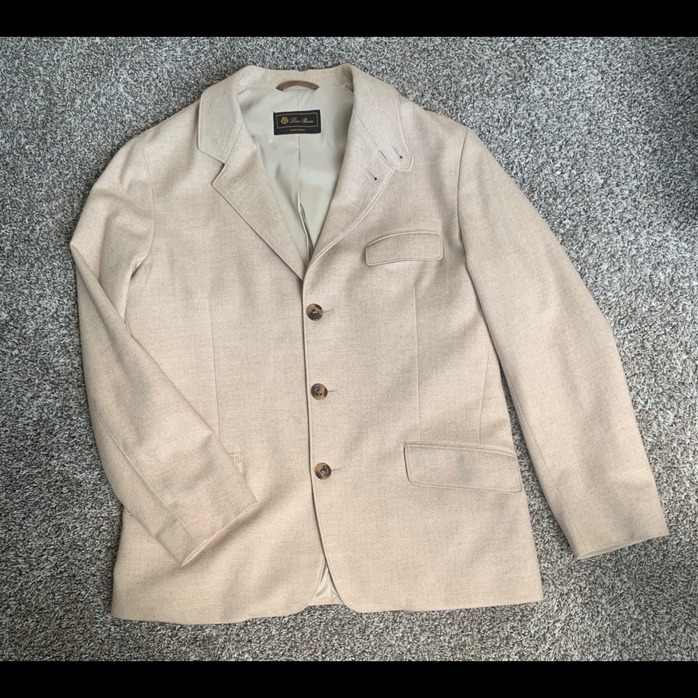 Loro Piana blazer, Tan, size 50